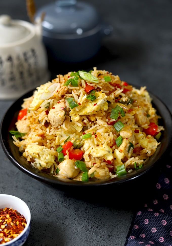 Chicken Egg Fried Rice 🟥( DILLI CAFÉ )