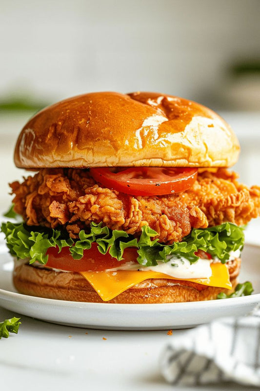 Chicken Burger🟥( DILLI CAFÉ )