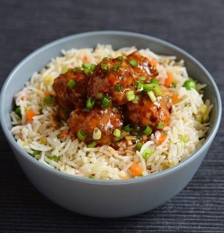 Manchurian Rice 🟩( DILLI CAFÉ )