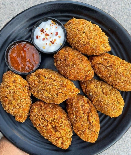 Chicken Crunchy Momos (8 pcs)🟥( DILLI CAFÉ )