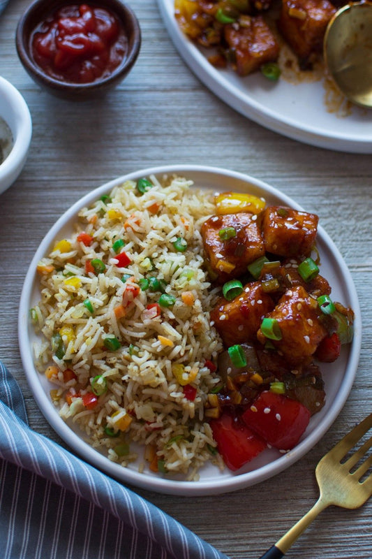 Manchurian Rice 🟩( DILLI CAFÉ )