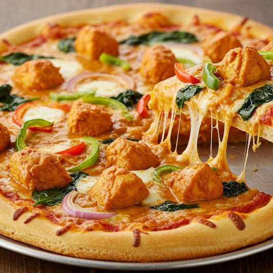 Chicken Tikka Pizza🟥( DILLI CAFÉ )